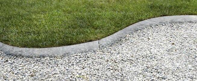 Płaskie obrzeża z stali nierdzewnej, stal corten, stal ocynk