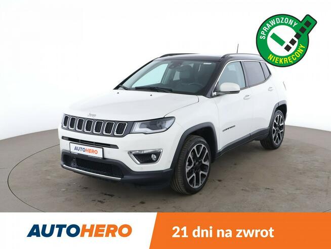 Jeep Compass skóra, panorama, navi, klima auto, kamera i czujniki parkowania