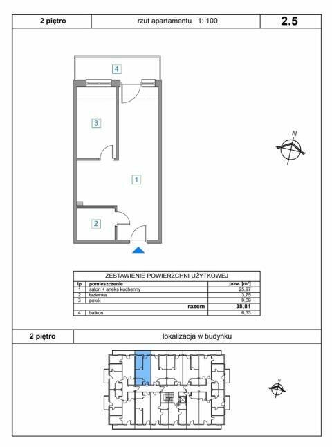 Mieszkanie Sarbinowo gm. Mielno, Południowa