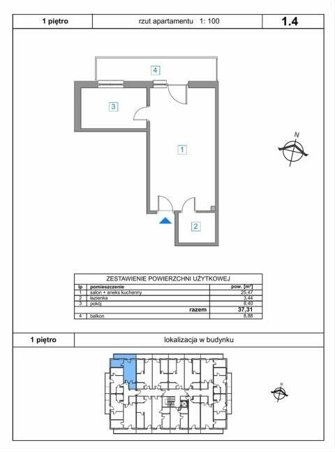 Mieszkanie Sarbinowo gm. Mielno, Południowa