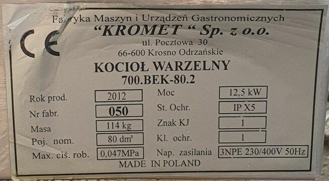 Kocioł warzelny elektryczny 87/24/4