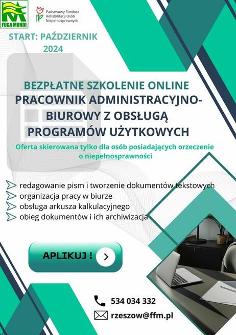 Pracownik administracyjny - Word, Excel/ z orzeczeniem