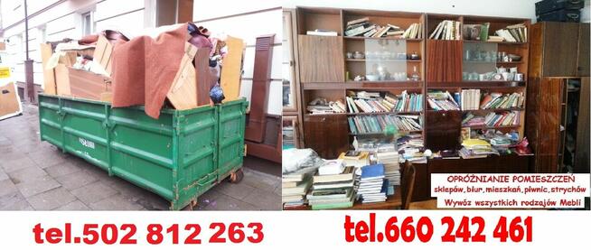 WYWÓZ STARYCH MEBLI OPRÓŻNIANIE MIESZKAŃ PIWNIC