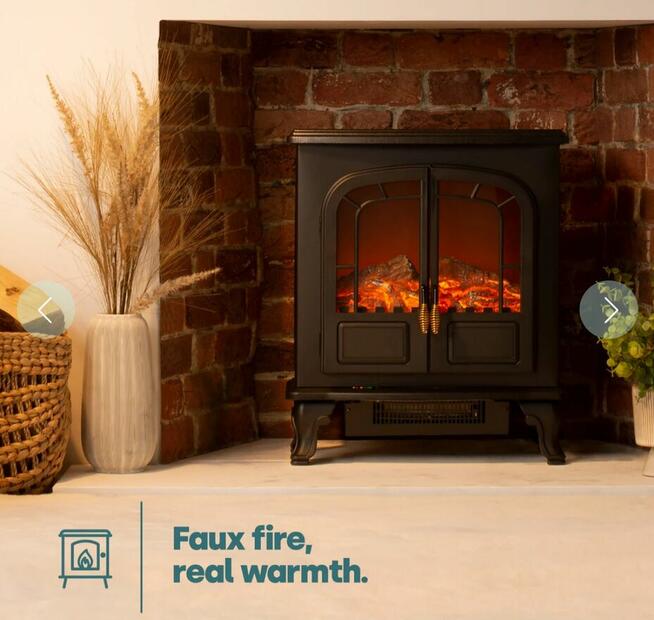 Kominek Elektryczny Victoria - Czarny