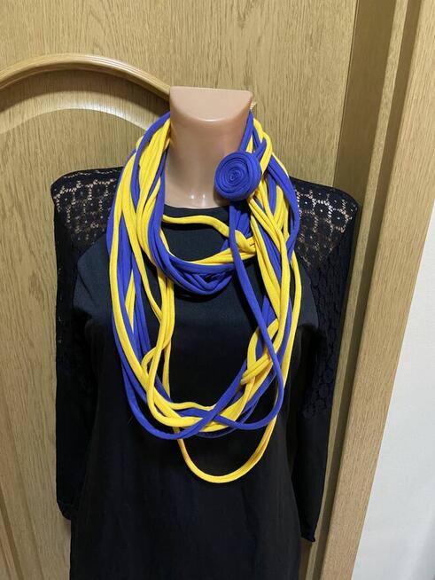 Naszyjnik szal zamotka rękodzieło