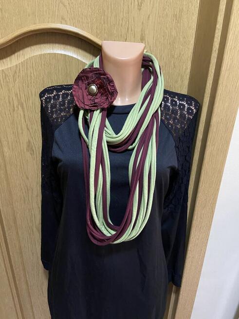 Naszyjnik szal zamotka rękodzieło