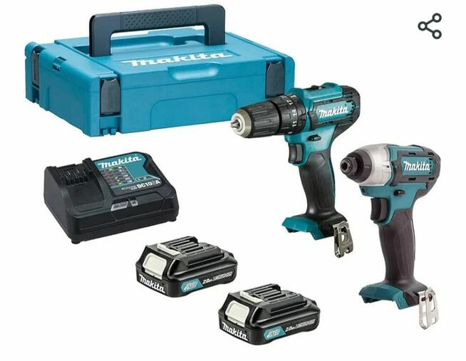 Makita CLX228AJ 12V Max Li-ion CXT 2-częściowy zestaw