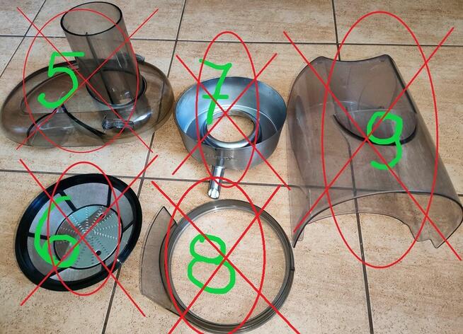 Sokowirówka Zelmer ZJE1900X (Typ 476)-części !