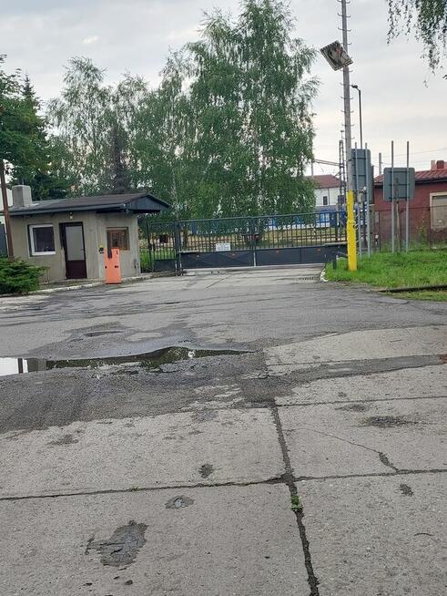 Czechy Bohumin hale biura parking TIR plac z bocznicą