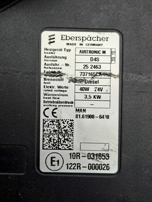 81.61900-6410 Webasto AIRTRONIC M D4S 3.5kW MAN TGX TGS