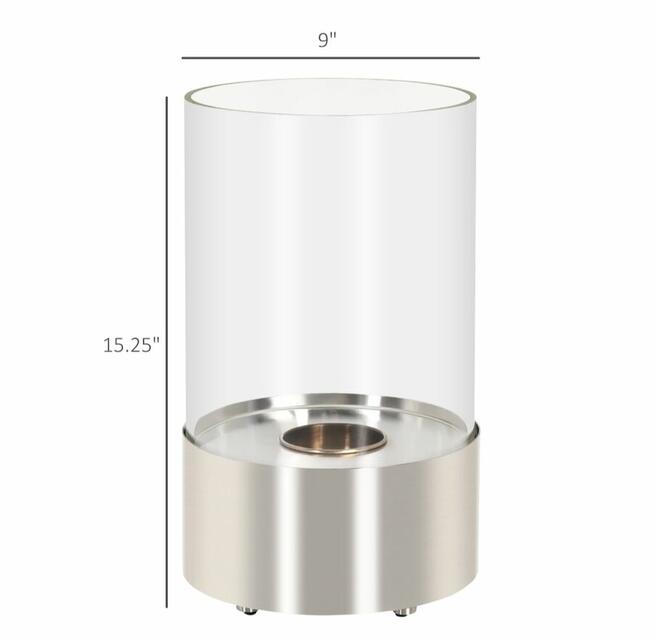 biokominek na etanol ze stali nierdzewnej