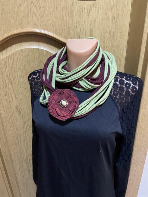 Naszyjnik szal zamotka rękodzieło