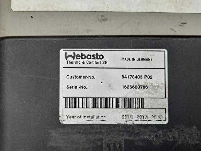 84178403 P02 WEBASTO AIR TOP EVO 2000 VOLVO FH ogrzewanie po