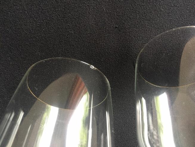 Lampki szklane żółte stopki