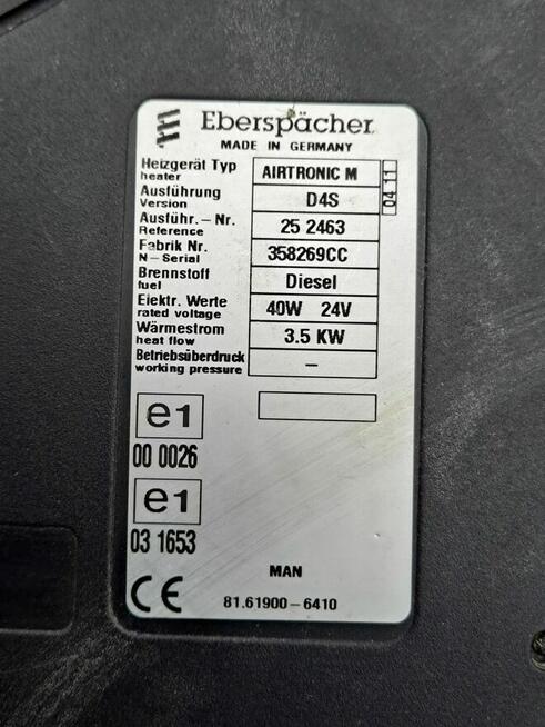 81.61900-6410 Webasto AIRTRONIC M D4S 3.5kW MAN TGX TGS