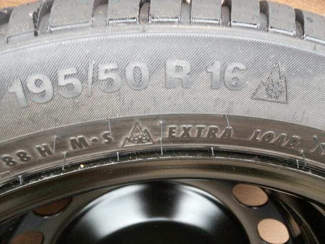 Felgi stalowe Vw 5x100 z oponami 195/50/16