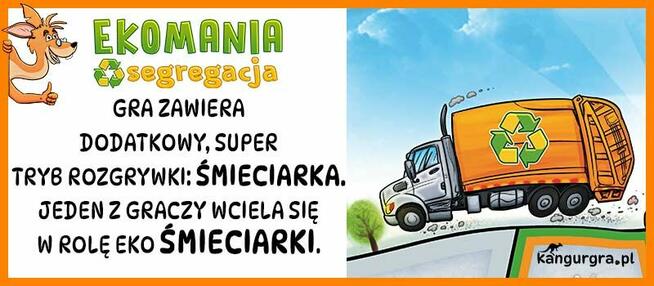 wielka EKO GRA planszowa - EKOMANIA segregacja dla dzieci A1