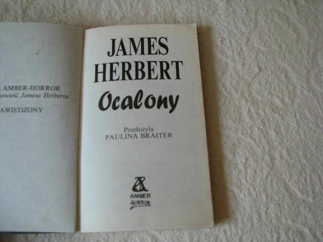 Ocalony, James Herbert, Wydanie I