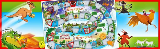 duża EKO GRA planszowa stolikowa LEGENDY POLSKIE A1 A0