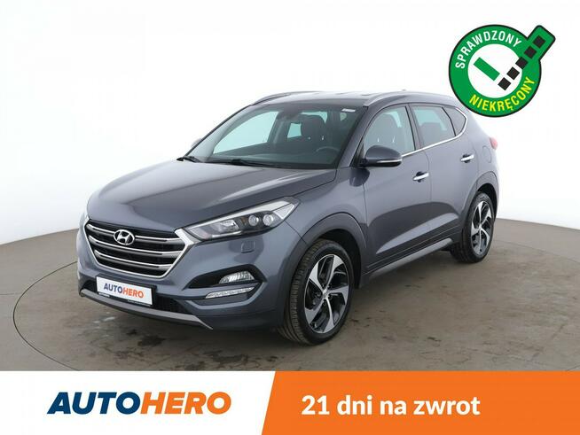 Hyundai Tucson 4x4, automat, full LED, navi, klima auto, grzanne fotele, kamera i czu