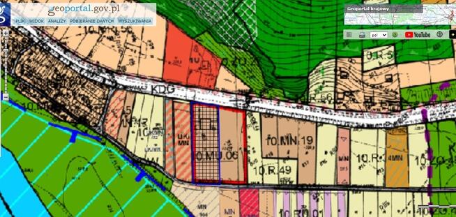 Działka budowlana, inwestycyjna w Jazowsku
