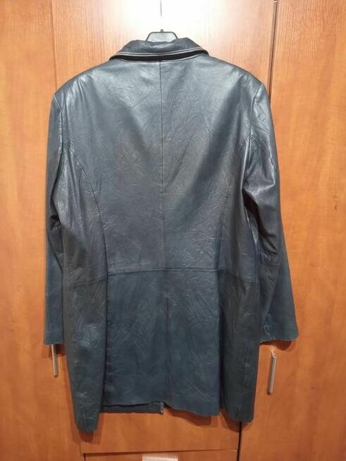 kurtka skórzana a la płaszcz