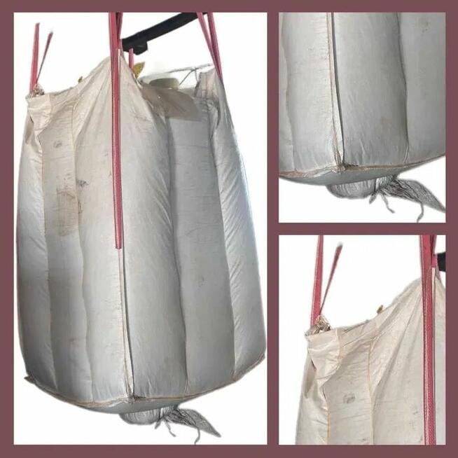Big Bag worek z lejem 1000 kg 160x90x90 cm z uchwytami biały