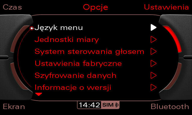 Audi POLSKIE MENU Lektor Nawigacja 3G A4 A5 A6 A8 Q5 Mapy