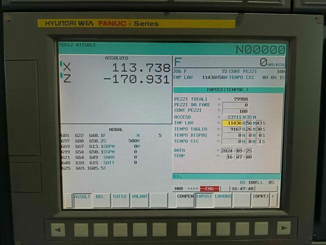 HYUNDAI L300LA tokarka CNC 2016 i inne maszyny