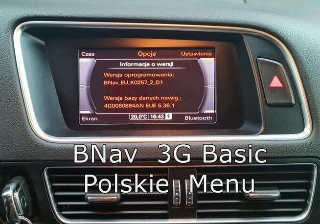 Audi POLSKIE MENU Lektor Nawigacje MMI 3G A4 A5 A6 A8 Q5 Q7