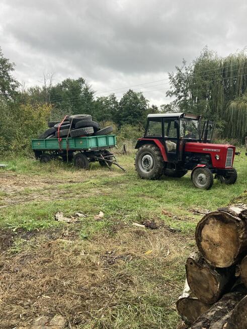 Przyczepa rolnicza Sanok Autosan bez kwita stan dobry.
