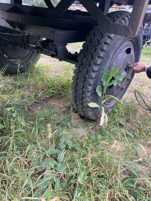 Przyczepa rolnicza Sanok Autosan bez kwita stan dobry.