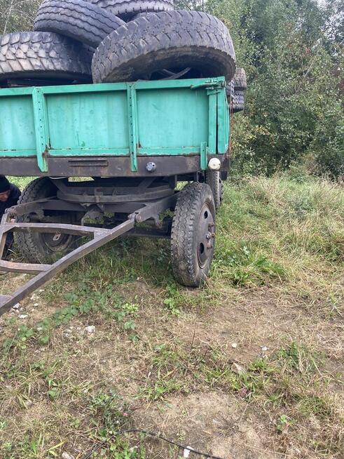 Przyczepa rolnicza Sanok Autosan bez kwita stan dobry.