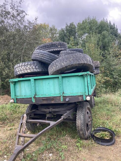 Przyczepa rolnicza Sanok Autosan bez kwita stan dobry.