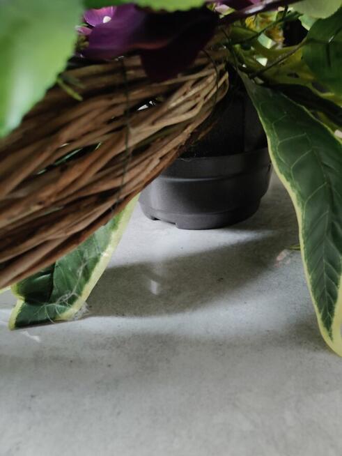 Kompozycja nagrobna fioletowa