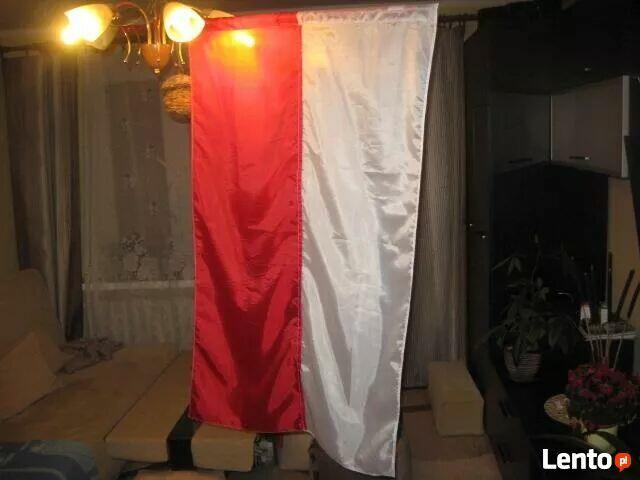 POLSKA Zestaw Kibica Flaga Polski +Flaga na plecy +lusterka