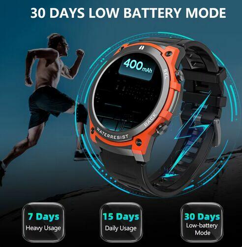 SMARTWATCH DM55 inteligentny zegarek 1.43 wyświetlacz AMOLED