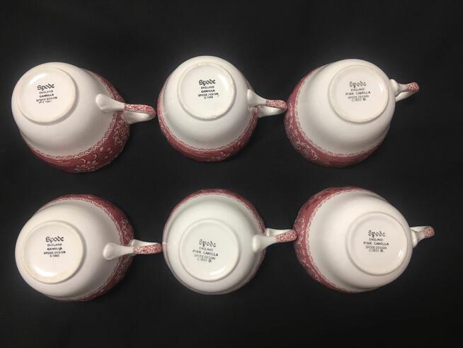 Stare filiżanki Spode Camilla England porcelana
