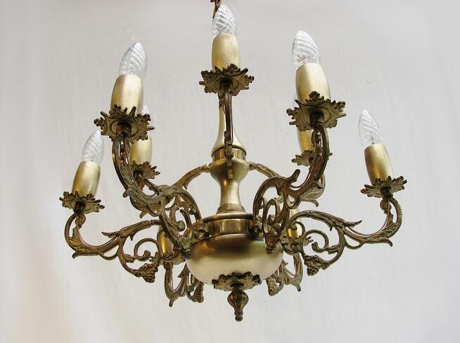 ~* Żyrandol Lampa * Mosiądz II *~