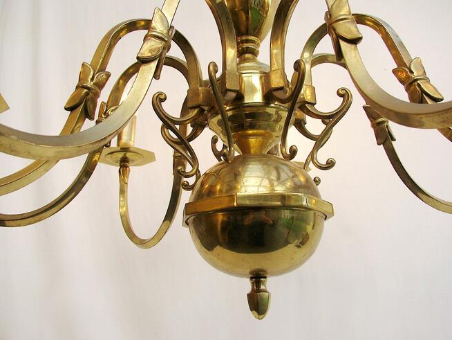 ~* Żyrandol Lampa Pająk* Mosiądz *~