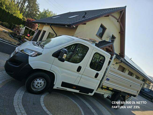 Peugeot Boxer 2.0 HDi 130KM / Wywrotka / Doka Brygadówka 7-osób Salon PL I-właścici