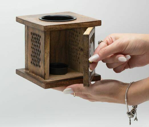 drewniany kominek zapachowy