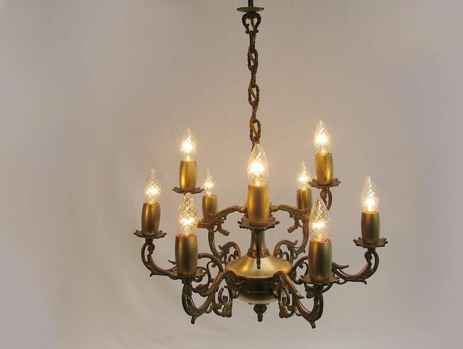 ~* Żyrandol Lampa * Mosiądz II *~