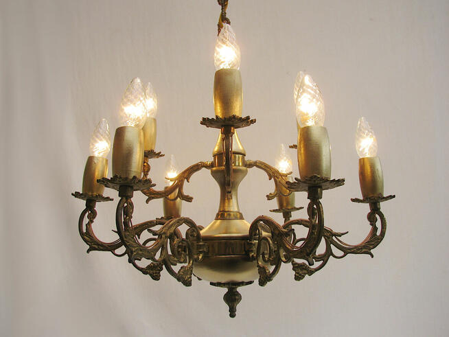~* Żyrandol Lampa * Mosiądz II *~