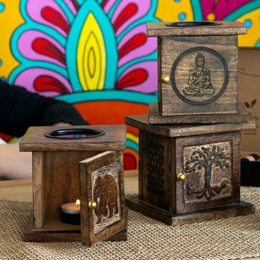 drewniany kominek zapachowy