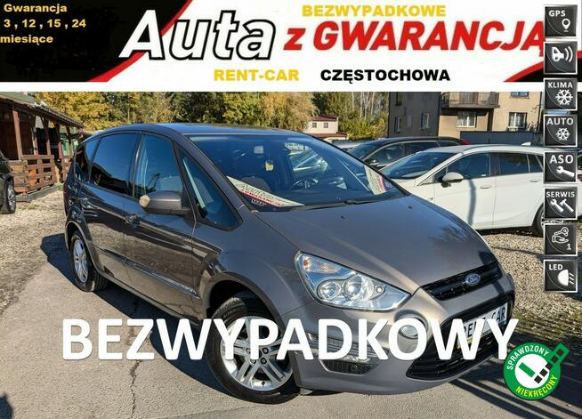 Ford S-Max 1.6TDCi*115PS*OPŁACONY Bezwypadkowy*Navi*Serwis GWARANCJA24Miesiące