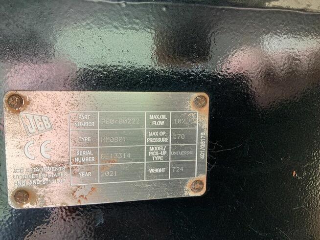 Młot wyburzeniowy JCB HM080T JCB JS 130 145 Koparka 12-18 t