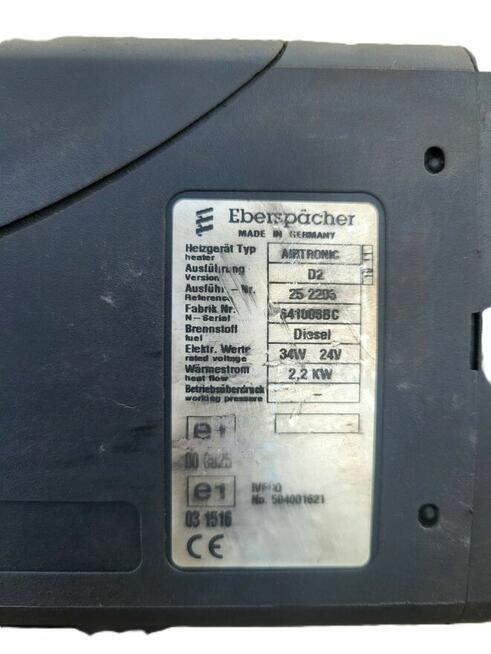 504001621 252203 Ogrzewanie Webasto Airtronic D2 Iveco E5