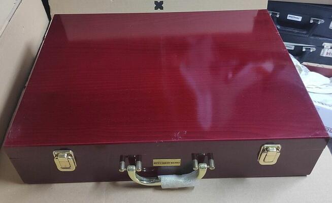 Sztućce 72el w kasecie drewnianej Kitchen King satyna