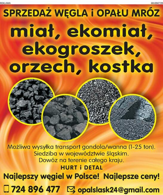 Promocja!!!Węgiel Orzech Ekogroszek Miał Węglowy Dostawa
